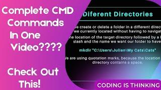 Learn CMD Commands In One Video for all Users in | Command Prompt in English | Must Watch