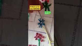 flower hand embroidery design #shorts #shortsfeed #ytshorts #shortsvideo #mahekslife #handembroidery