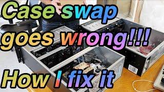 How to fix a fried hard drive and NAS case swap goes horribly wrong.