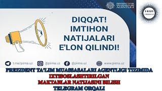 IXTISOSLASHTIRILGAN MAKTABLAR NATIJASINI BILISH | TELEGRAM ORQALI