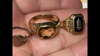 Beach Metal Detecting New Hampshire absolute stunning Gold Rings and Coins!