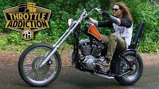 He built this Sportster Chopper in his bedroom