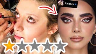 THE WORST REVIEWED MAKEUP ARTIST COPIED HINDASH