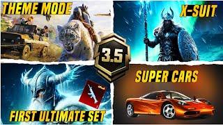 3.5 Update Glacier X-Suit & Glacier Gun Skin ! Next Super Cars Collab & Companion | PUBGM