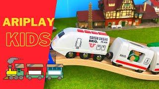 Wooden Trains for kids | brio locomotives | video for kids