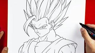 How to Draw Son Gohan Beast - Dragon Ball Super