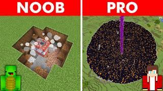 Minecraft NOOB vs PRO: CRAZIEST TNT BUNKER BUILD CHALLENGE