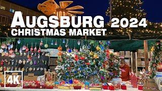 Augsburg Christmas Market 2024 • 4K 60 fps HDR ASMR