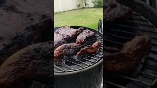 SMOKE RIBS BBQ On A Charcoal Grill - Life On A Plate