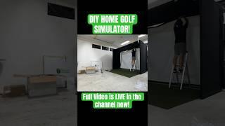DIY Home Golf Simulator Build Video is LIVE in the Channel’ #golfsimulator #golf #skytrak #golfer