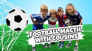  ÖMER EYMEN VS YUSUF EMRE WITH THEIR COUSINS IN A FOOTBALL MATCH | EXCITING FOOTBALL GAME 