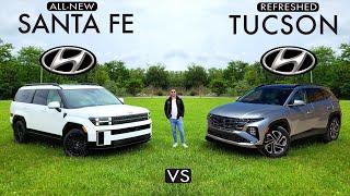 SIBLING RIVALRY! -- 2025 Hyundai Tucson vs. 2025 Hyundai Santa Fe: Comparison