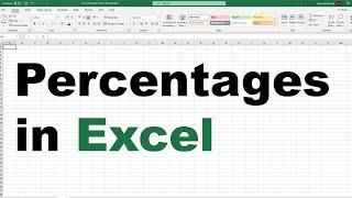 Percentages in Excel - How to Create a Percentage Formula to Calculate Discounts - Tutorial NO ADS