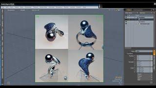 Jewelry ring in Modo / Моделирование ювелирного кольца в Luxology modo.