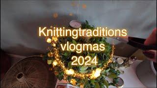 Knitting Traditions VLOGMAS 2024 part 1- baking sourdough pie, thrifted decor and sausage making