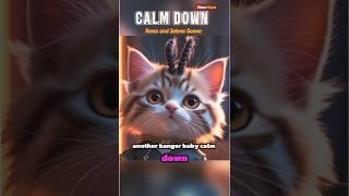 ️Adorable Kitten "sings" Rema, Selena Gomez - Calm Down Shorts #love #music #ai