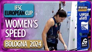 IFSC European Cup | Women's | Speed Finals | Bologna | 2024