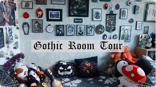 GOTHIC ROOM TOUR | Spooky Alternative  Bedroom | Halloween Gothic Aesthetic