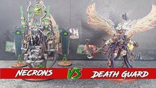 Necrons v Death Guard  ***new Detachment*** 10th edition Warhammer 40k Battle Report