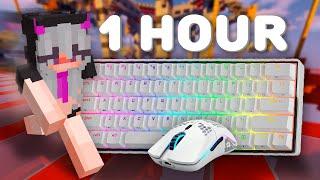 [1 HOUR] Bedwars Keyboard + Mouse Sounds (ASMR) 2K