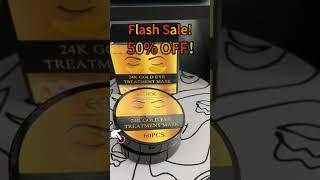 24k Gold Eye Masks for Hydration & Brightening