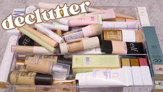 bringing back the makeup declutter series!! primers, foundations & concealers