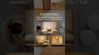 Want Multiple Rendering Angles in Minutes? ChatGPT Can Do That #chatgptforinteriordesign #chatgpt