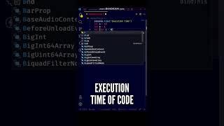  Execution Time of JavaScript Code using this technique! #shorts #javascript #programming #code