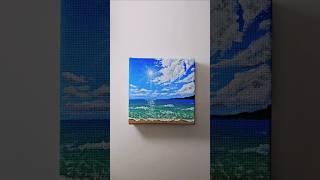"Tropical Bliss" Easy painting idea for beginners #acrylicpainting #paintingtutorial #seascapeart