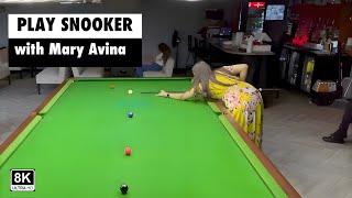 WPBA Professional Player Mary Avina plays Snooker [4K]