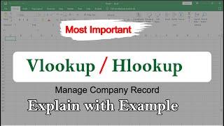 VLOOKUP AND HLOOKUP IN EXCEL | VLOOKUP FUNCTION | HLOOKUP FUNCTION