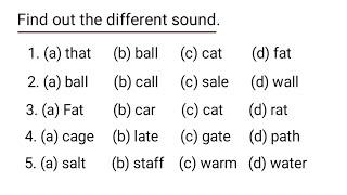 Find out the different Sound।।Pronunciation।। how to improve pronunciation।।Noorenazar Ansari