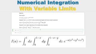 Numerical Integration with Variable Limits in Python