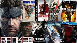 Ranking EVERY Canon Metal Gear Game WORST TO BEST (Top 11 Main Games)