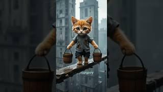 The pain behind her smile will remove your soul | A Cat’s Painful Past#ai #story #sadstory #shorts
