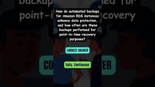 AWS RDS Automated Backups | Data Backup and Point-in-Time Recovery | AWS Q&A