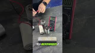¿Cómo Medir un Capacitor Permanente o de Marcha con un Capacímetro? Paso a Paso Real  #refrigeracion