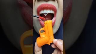 ASMR Magic "Turning Gun Lip Gloss" into Delicious Candy! #short #shorts 1035