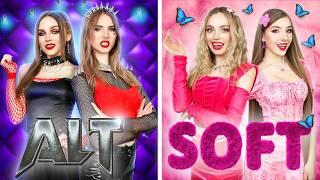 Alt Сестра vs Soft Сестра! Хорошая vs Плохая Девушка на Rock Концерте