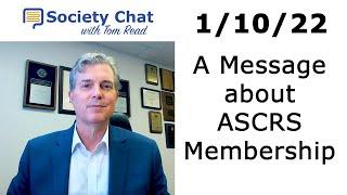 Ep. 3 - ASCRS Society Chat with Dr. Tom Read - 1/10/22