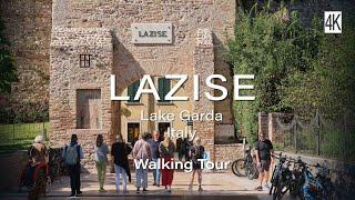 Lazise, Italy: 4K Walking Tour of the Lake Garda City Life & Drone Aerial Views With Captions