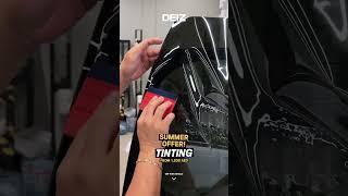 Tinting with special prices at DEIZ #car #automobile #detailing #dubai #trending #tinting #garage