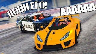 GTA 5 COPS & ROBBERS - Уезжаю на новом суперкаре от 15 копов штата + вторая камера!