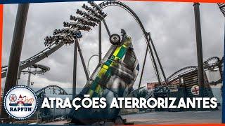 As 10 atrações mais BIZARRAS dos PARQUES de DIVERSÃO | Hapfun