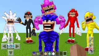 Shin Sonic vs EVERY Shin Variant Mod ADDON UPDATE in MINECRAFT PE