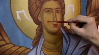Iconography. How to paint the face of archangel Michael.
