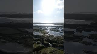 Pemandangan batu karang di pantai pasput
