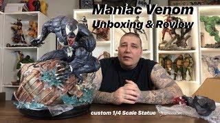 Maniac Venom Custom 1/4 Statue Unboxing & Review