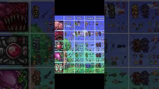 Terraria Master Mode: TODAS AS CLASSES! #shorts #terraria #chart  #moonlord #weapons #class #melee