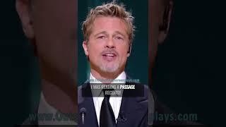 Brad Pitt gets EMOTIONAL to honor David Fincher